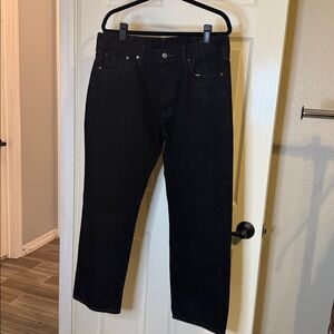 Levi Men's 505 Black Straight Jeans